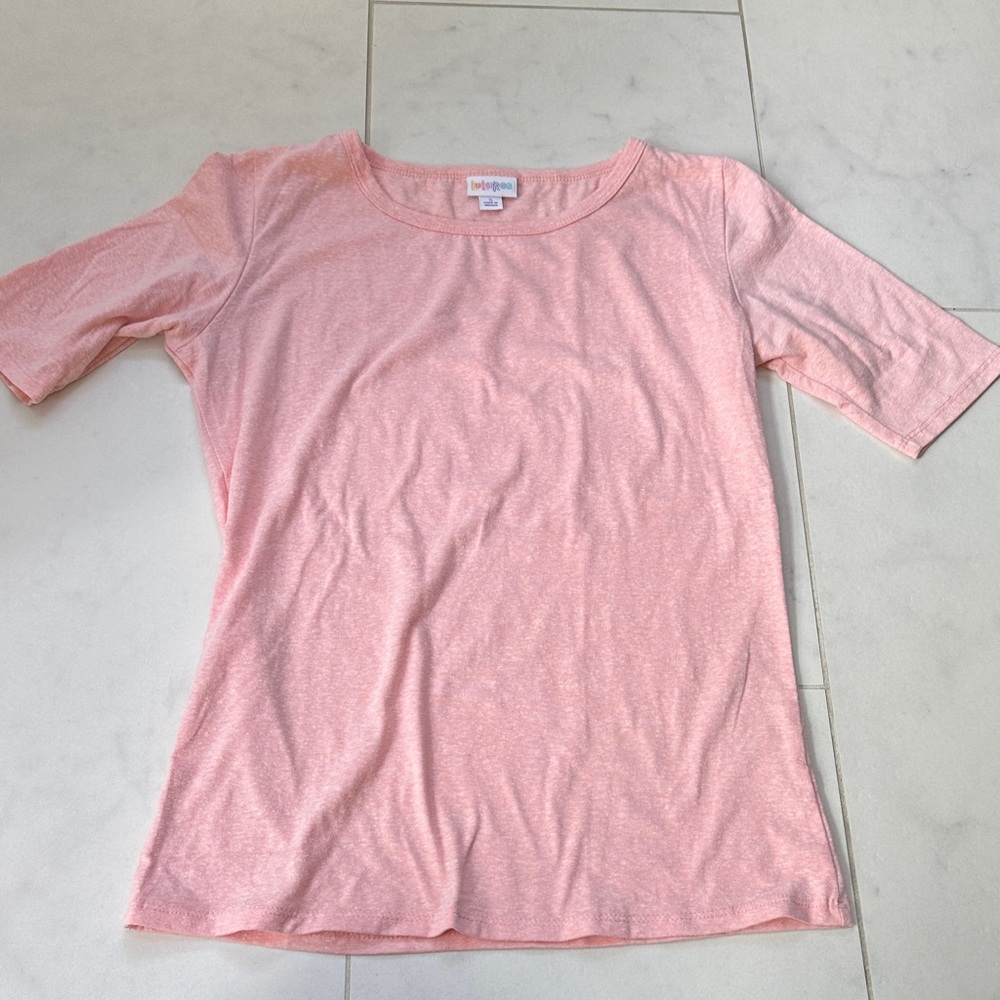 Pink Gigi Half-Sleeve Top